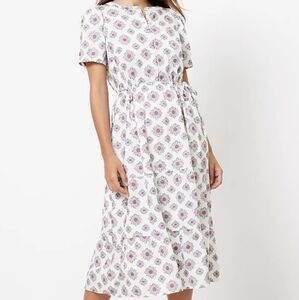 LOFT Floral Tiered Dress
